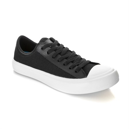 People BEYAZ Kadın Keten Ayakkabı NC01W  PHILLIPS WEAVE REALLY BLACK-PICKET WHITE